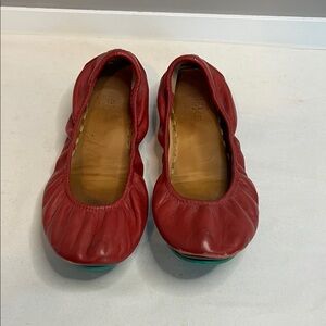 Tieks by Gavrieli Cardinal Red Italian Patent Leather Ballet Flats Sz 9